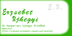 erzsebet ujhegyi business card
